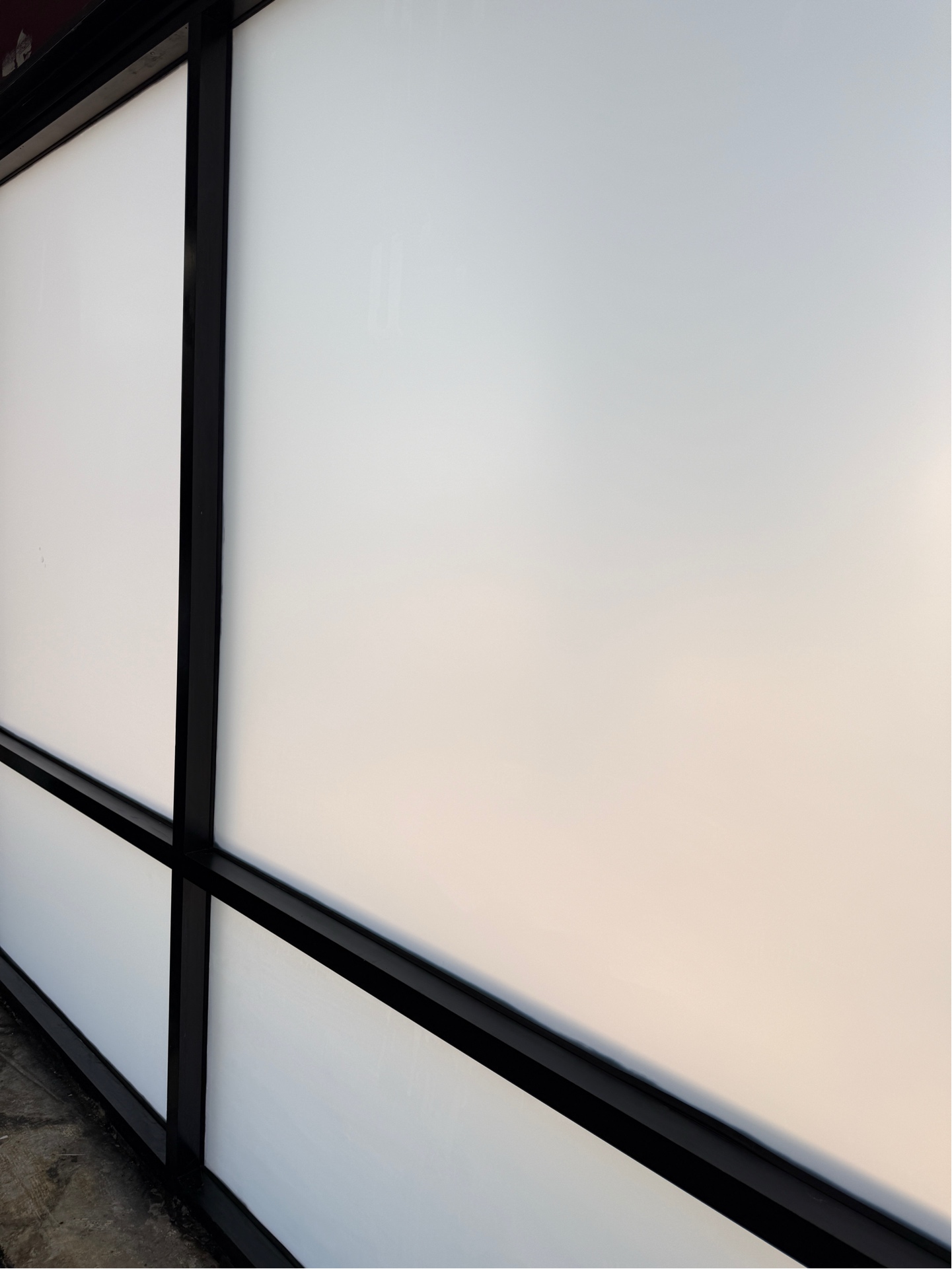 Clear security film installation